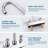 4 In. Centerset Double Handle High Arc Kitchen Faucet Bathroom Faucet Without Drain Kit In Chrome