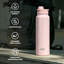 Bouteille de sport légère en acier inoxydable avec poignée TYESO, 35 oz-120343769
