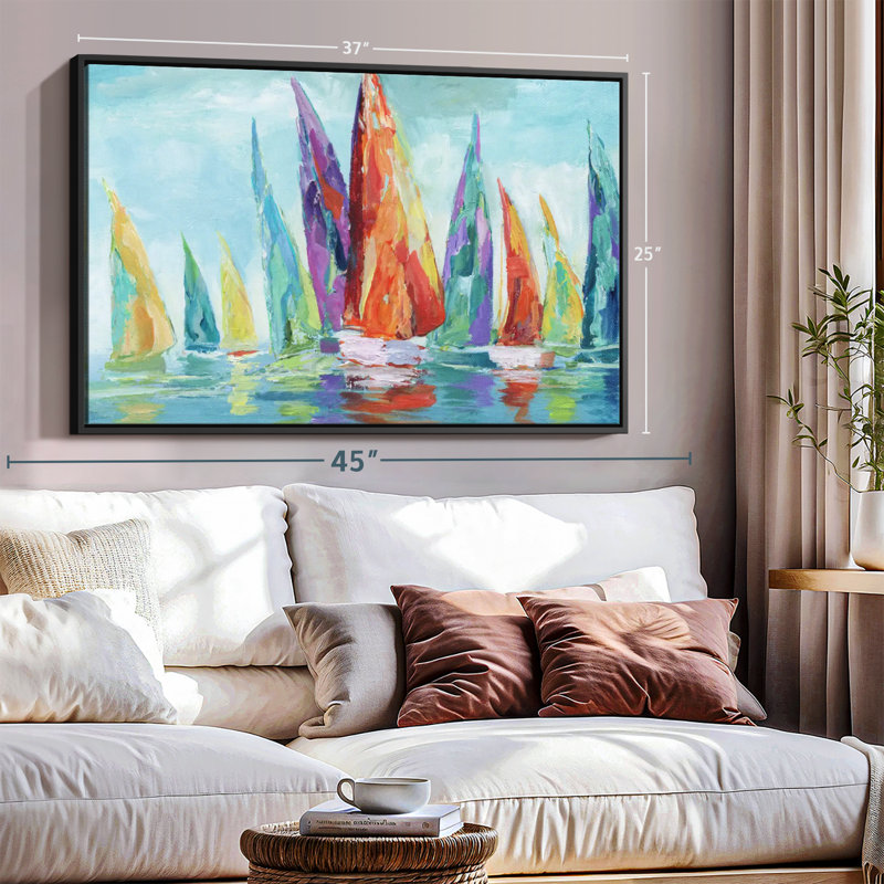 «Fine Day Sailing I», 25" H x 37" W