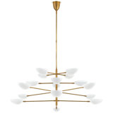 AERIN Graphic Grande Four-Tier Chandelier
