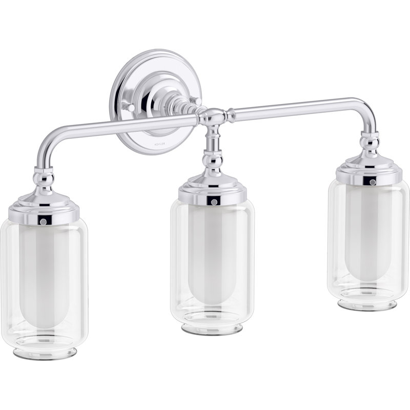 Artifacts 23 In. Three-Light Sconce, Polished Chrome