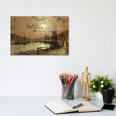 Whitby by John Atkinson Grimshaw - Wrapped Canvas Gallery-Wrapped Canvas Giclée