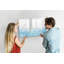 Magnetic Memo Board Whiteboard - 90 x 60 cm - With Marker and Magnets - Painted stains