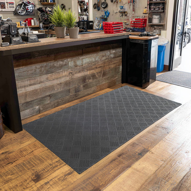 Ant-Slip Recycled Rubber Floor Mat 1.2M, 120cm W x 1000cm L
