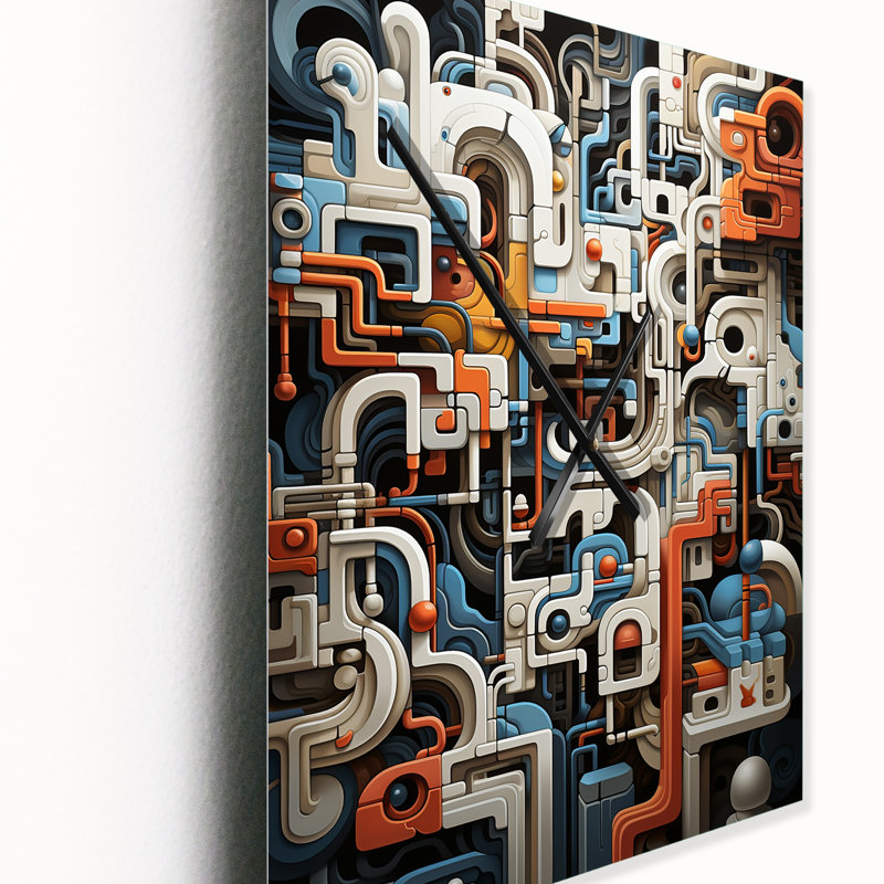Horloge murale moderne abstraite I, Grand