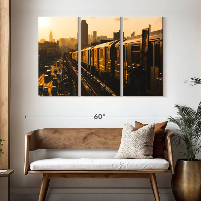 Sireci NY Subway Train, 32" H x 50" W
