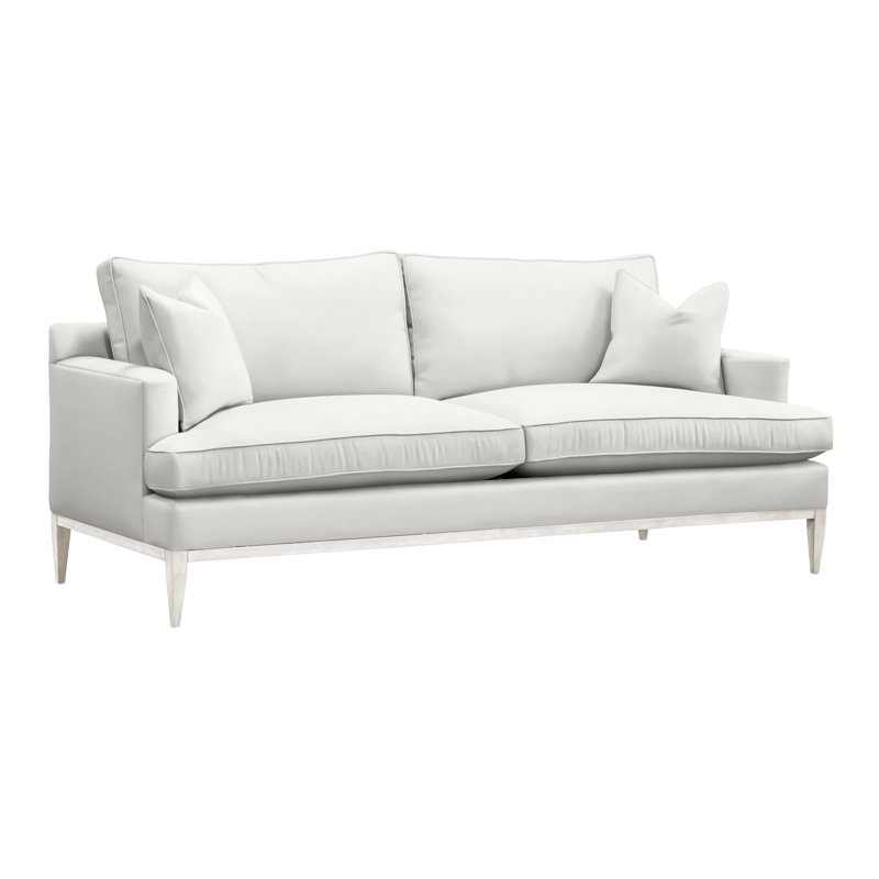 Camilla 88.5" Sofa, Kempsey Sheepskin, Casa Blanca