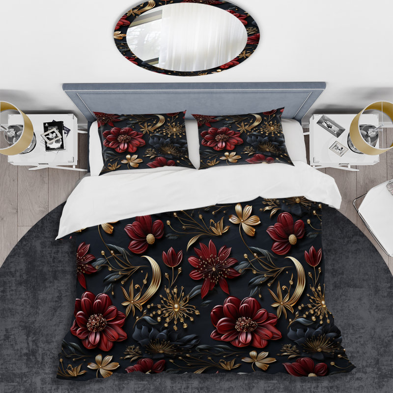 Ensemble de housse de couette Regal, Housse de couette simple + 1 taie décorative stan