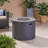 40,000 Fire Table, 30.41 Inches Deep, Dark Grey, Quick Assembly High, Simple Install Here