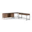 Solid Wood Modular L-Shaped Writing Desk-962019842
