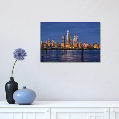 Midtown Manhattan at Dusk, New York City 1 Piece Wrapped Canvas Wall Art