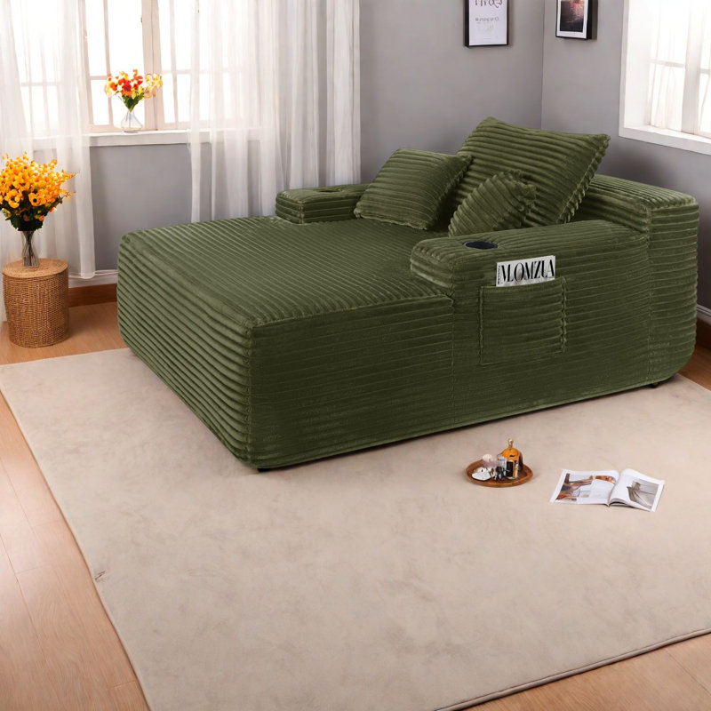 Canapé-lit Compression, canapé-lit moderne vert moelleux