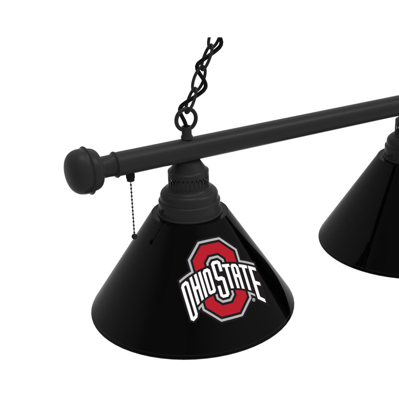 3 - Light Pool Table Lights Pendant, Black, Ohio State Buckeyes
