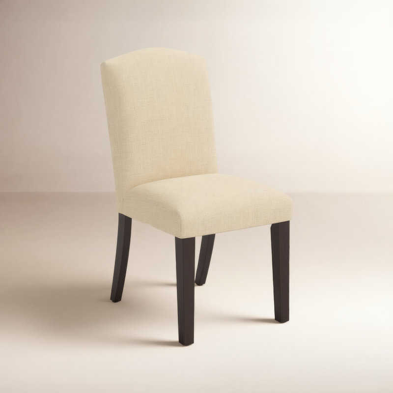 Chaise rembourrée Estrela, Lin texturé pierre ponce Zuma, Espresso