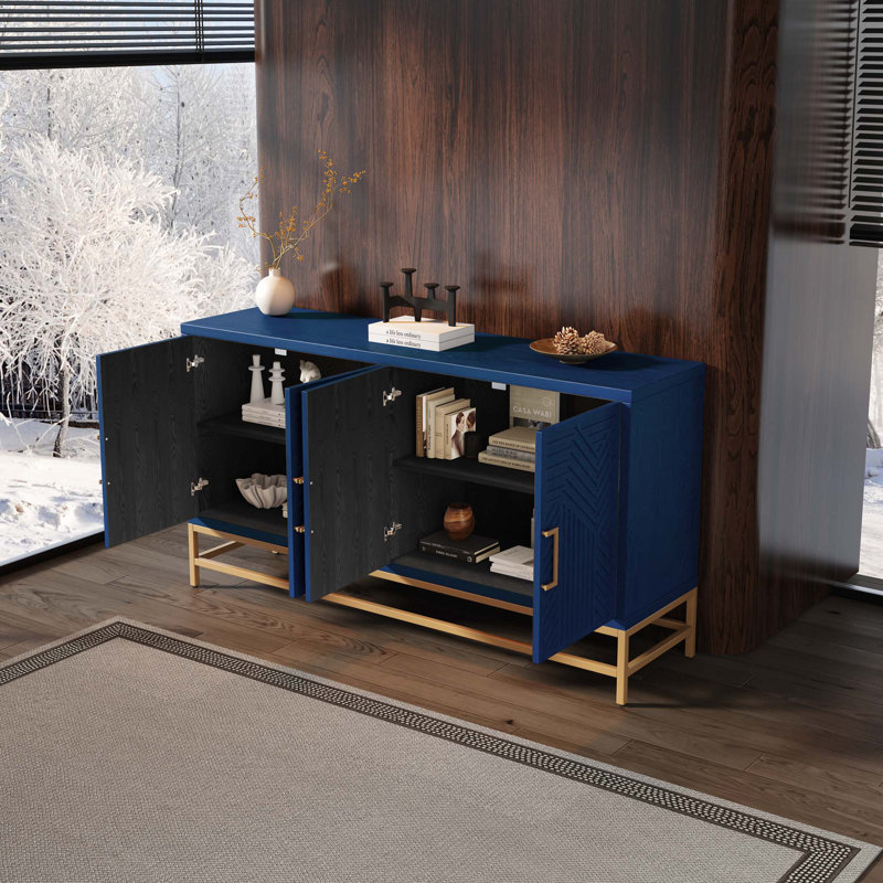 Buffet avec tablettes réglables, Marine