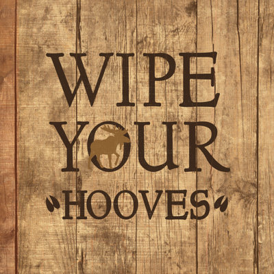 Wipe Your Hooves - Wrapped Canvas Print