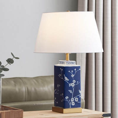 Keshon Ceramic Table Lamp with USB Ports & Type C