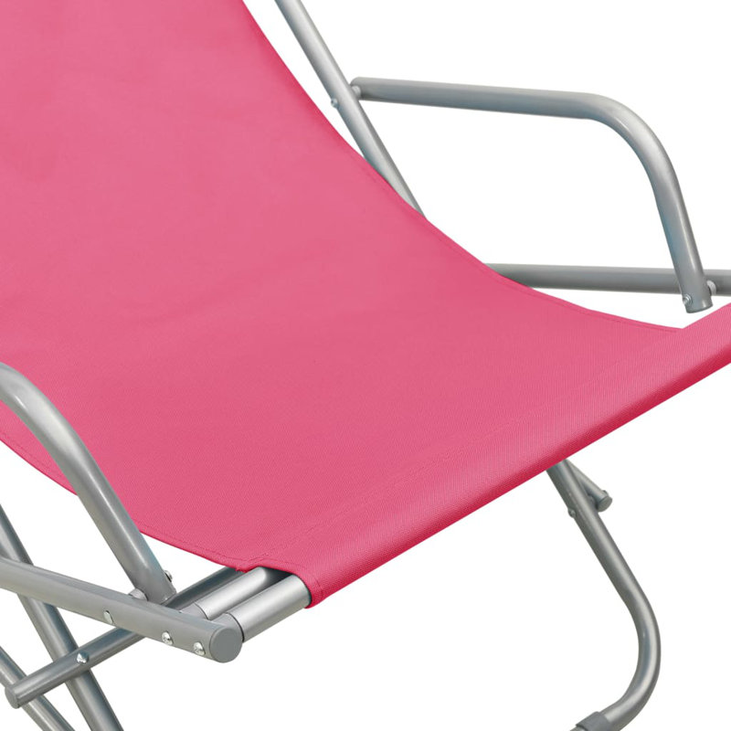 Ambia Folding Deck Chair, Pink