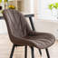 Chaise d'appoint rembourrée en similicuir Chardee-1647928890