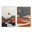 Décoration murale 50% bois de sapin et pampille rectangulaire - Transformez votre salon, chambre, bureau, impression de couloir