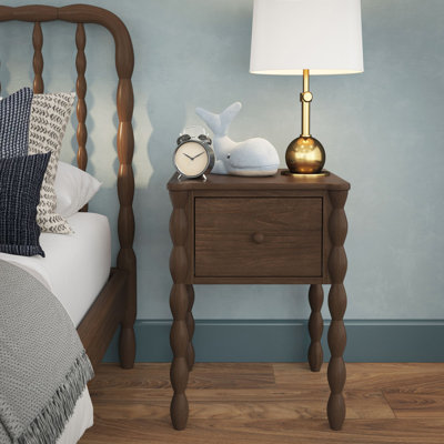 Jenny Lind 1-Drawer Spindle Nightstand