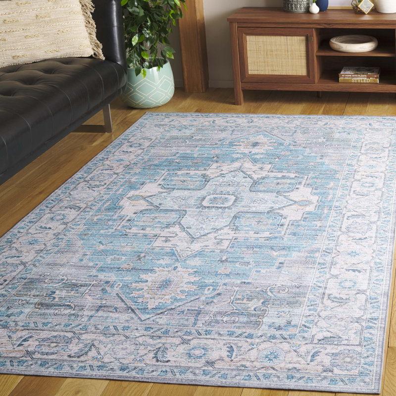 Tapis Samanthajean avec envers antidérapant, Rectangle 4 pi x 6 pi