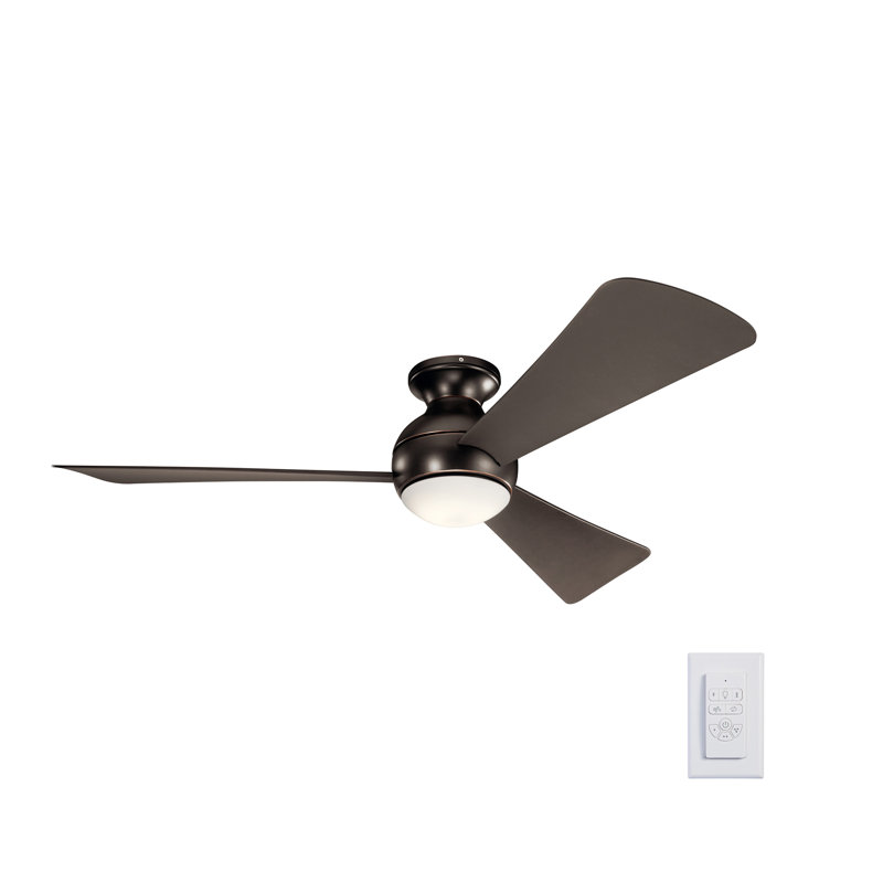 Sola 54" Olde Bronze LED Ceiling Fan, Olde Bronze, 54"