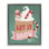 «Let It Snow Winter Cocoa», art mural encadré sur toile flottante, design par Laura Watson