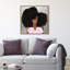 Mode et glamour, portrait de femme et de cheveux - Impression sur toile-51240254-51240256
