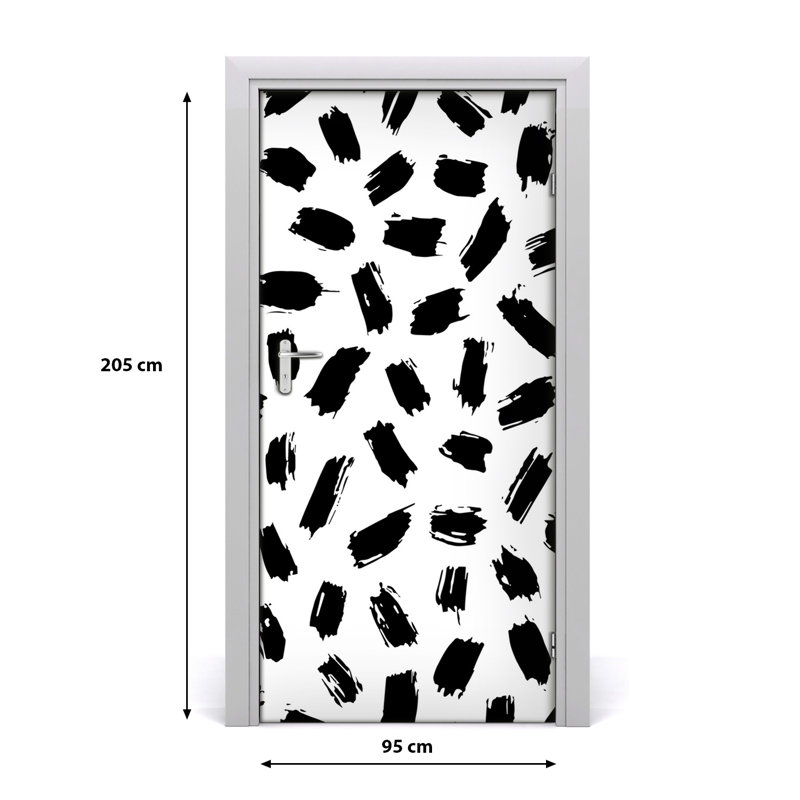 Black Spot Door Decal, 80.7" H x 37.4" W