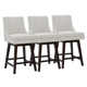 Neri Upholstered Swivel Counter Stool (Set of 3)
