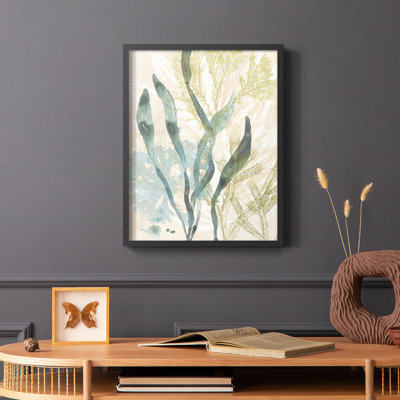 «Vintage Ocean Jewels II», reproduction encadrée - bois massif