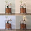 Table de bout ronde 23,8 po avec station de charge et porte tambour coulissante, table d'appoint cannelée avec rangement-52902411-43140284