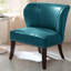 Fauteuil d'appoint sans accoudoirs en similicuir Alfredia-602785312