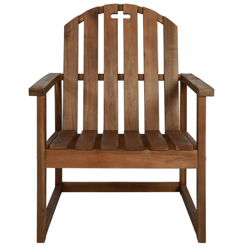 Fauteuils de patio en bois d'acacia massif