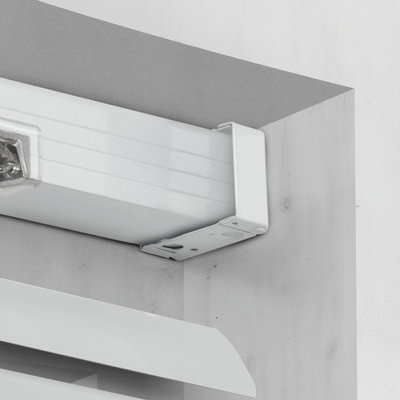 Supports de fixation de boîte, support de fenêtre pour store de fenêtre, convient aux rails de 1,5 po x 2,25 po, avec vis autotaraudeuses et tubes d'expansion, fer robuste, pour installation de stores, blanc