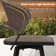 5-Piece Outdoor Bistro Set with Round Bar Table and Wicker Padded Swivel Bar Chairs