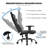 Inbox Zero Adjustable Reclining Ergonomic Swiveling PC & Racing Game Chair with Footrest-1371798113