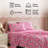 HLC.ME Pink Unicorn Printed Kids Bed Sheets - 4 Piece Patterned Bed Sheet Set - Wrinkle Resistant & Ultra Soft - Fits Mattresses up to 15 Inches Deep - Full-123227528-123227530
