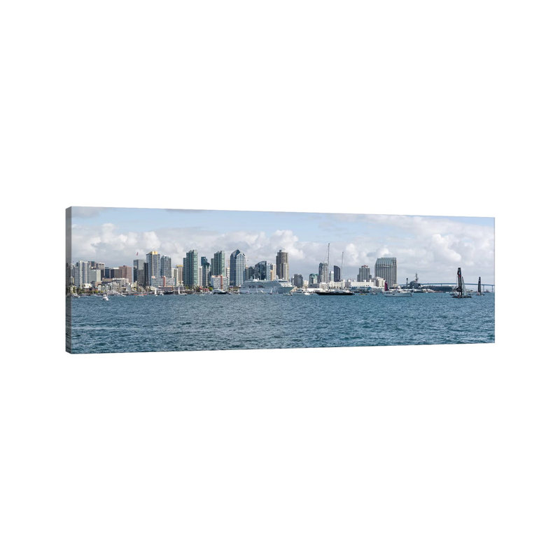 Buildings At The Waterfront, San Diego, California, USA - Wrapped Canvas Panoramic Print, 30.48 cm H x 91.44 cm W x 1.91 cm D