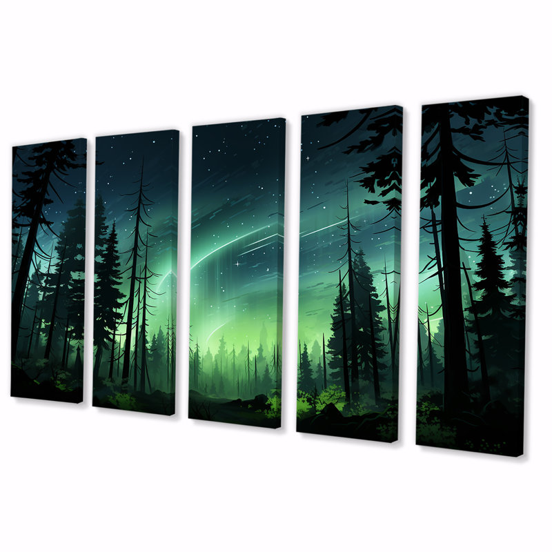 Ensemble d'art mural canadien 5 pièces, H 28 po x l 60 po