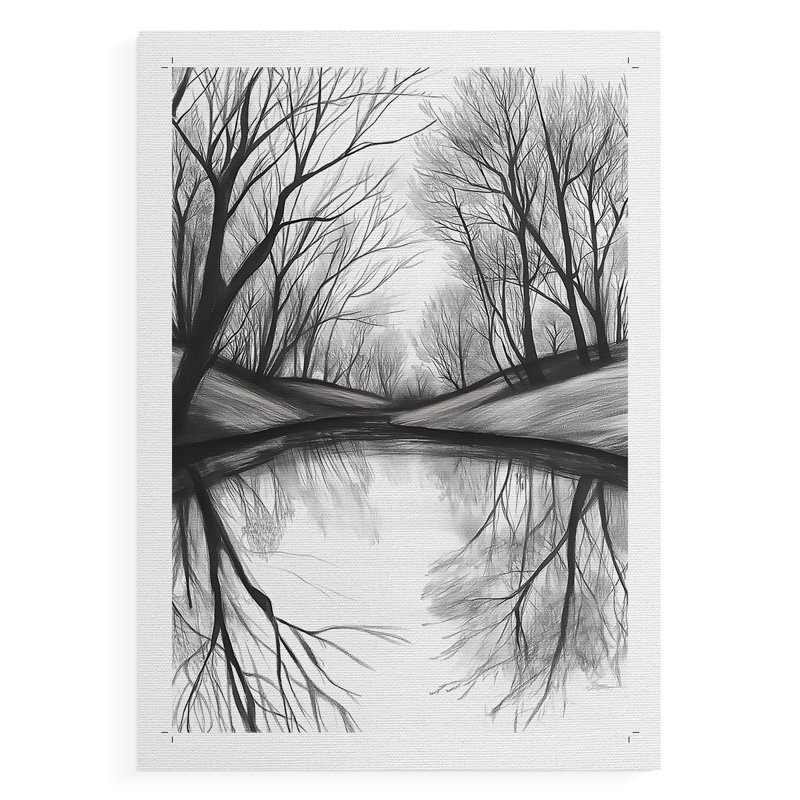 Paysages série XXIV - impression sur toile seulement - non encadrée, H 18 po x l 12 po