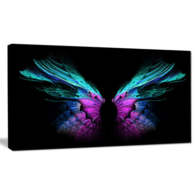 «Blue Butterfly Wings», impression sur toile tendue