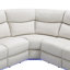 Fauteuil inclinable et oscillant manuel en velours de 82,6 po de largeur Whittbury
