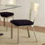 Microfibre et chaises d'appoint en métal