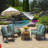 ARDEN Outdoor Chaise Lounge 3.5" Cushion-254088826
