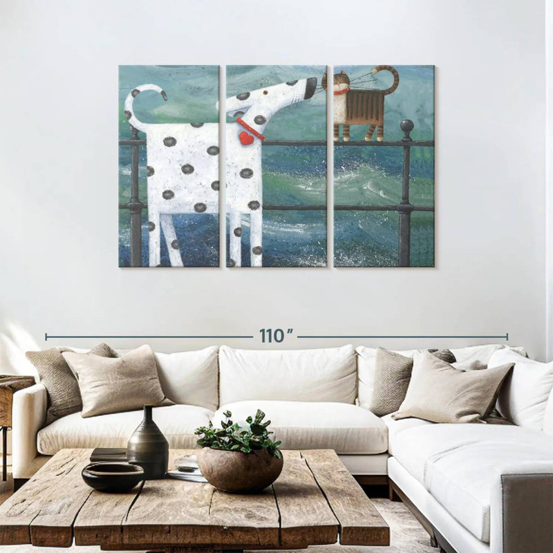 Ashelle Puppy Love I, 48" H x 74" W