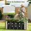 Jardinière en aluminium de haute qualité à un seul fond avec draineur pour les légumes, les fleurs et le jardinage extérieur-888038082-888038083