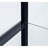 Callie Black Glass 3-Shelf Curio Cabinet