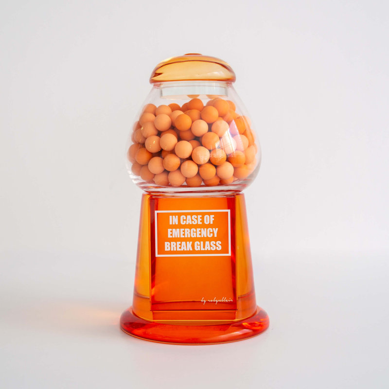 Licorice, Orange/Clear/White